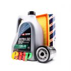 KIT ACEITE VW GOL SAVEIRO CADDY SANTANA PUMA EXTRA GD 10W40 + FILTRO DE AIRE + FILTRO ACEITE