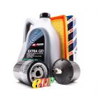 KIT ACEITE VW GOL SAVEIRO CADDY SANTANA PUMA EXTRA GD 10W40 + FILTRO AIRE + FILTRO ACEITE + FILTRO COMBUSTIBLE 